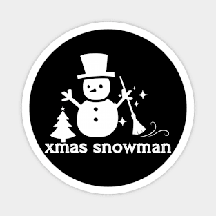 xmas snowman Magnet